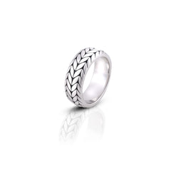 Eterna Weave Silver Ring