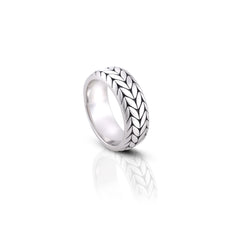 Eterna Weave Silver Ring