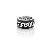 Bold Interlink Silver Ring