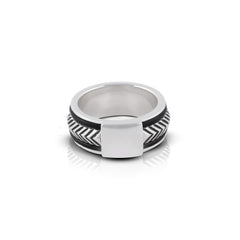 Chevron Silver Ring
