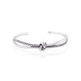 Herculean Knot Silver Half Bracelet