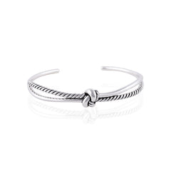 Herculean Knot Silver Half Bracelet