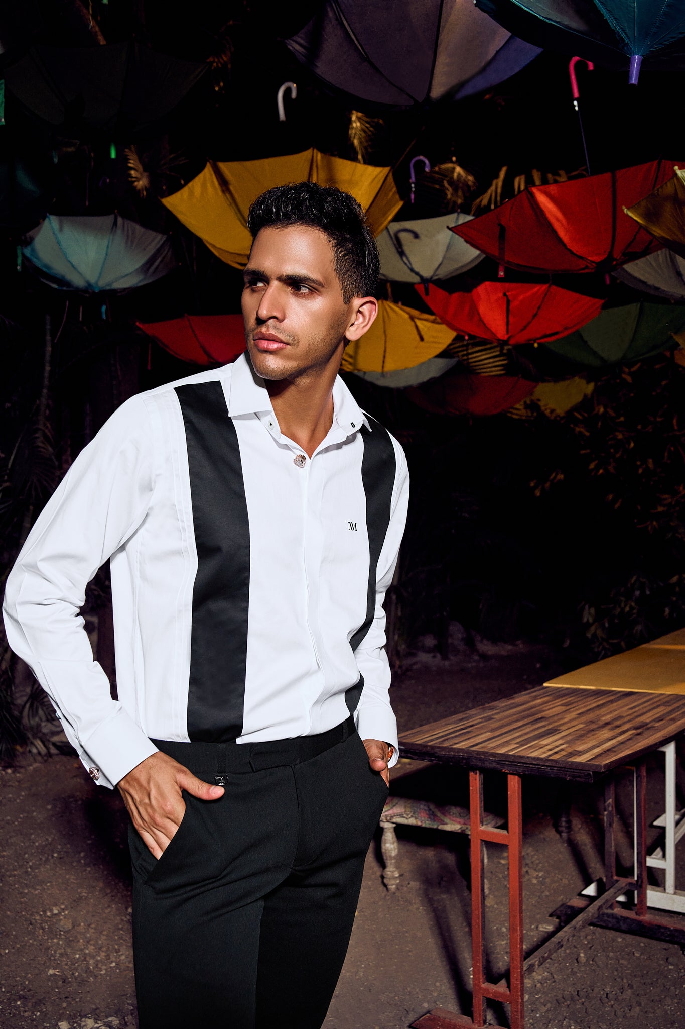 BuySolidWhiteShirtForMenbynmstyles