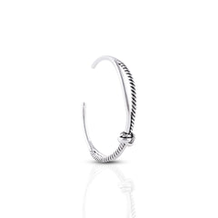 Herculean Knot Silver Half Bracelet