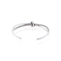 Herculean Knot Silver Half Bracelet