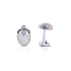Snow Turtle Cufflinks
