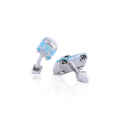 Blue Porsche Cufflinks