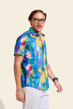 NM Tie-Dye Effect Shirt | Half Sleeve | Relaxed Fit | Premium Giza Cotton