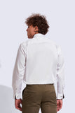 Men's Semi Formal Shirts | Full Sleeve | Tailored Fit | Casual | Blended Cotton | White Shirt