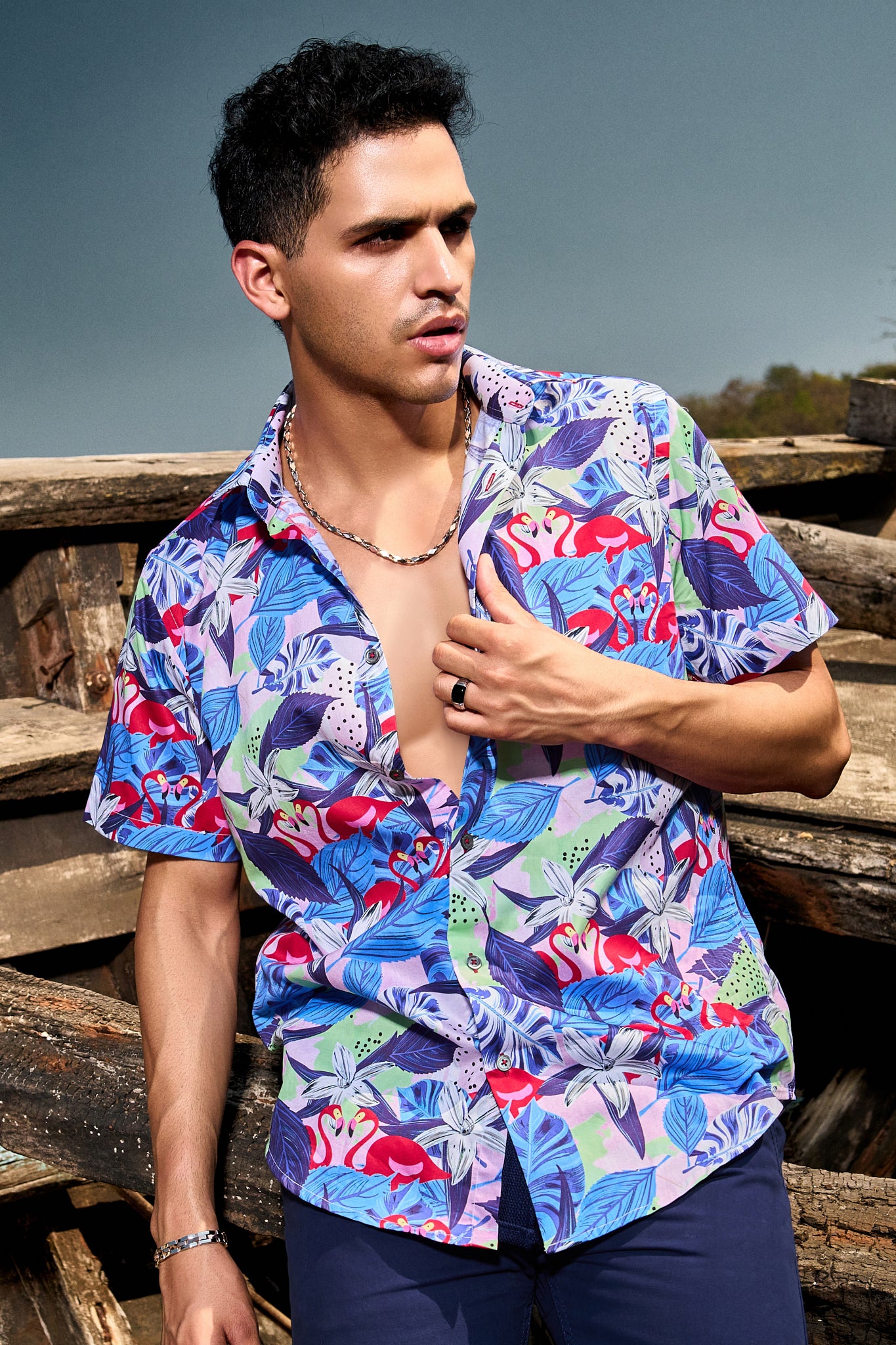 poolpartywearshirtformenbynm