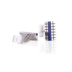 Midnight Core Silver Cufflinks