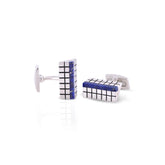 Midnight Core Silver Cufflinks