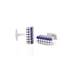Midnight Core Silver Cufflinks