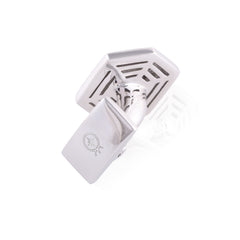 Skeleton Silver Lattice Cufflinks