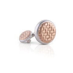 Rosegold Circular Lattice Cufflinks