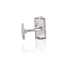 Onyx Core Silver Cufflinks