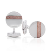 Rosegold Circular Cufflinks