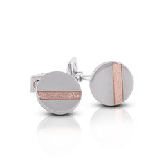 Rosegold Circular Cufflinks