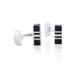 Evermore Silver Cufflinks (Black)