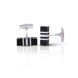 Evermore Silver Cufflinks (Black)
