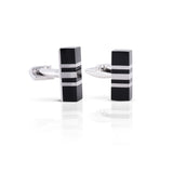 Evermore Silver Cufflinks (Black)