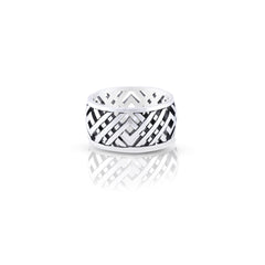 Intersect Silver Ring