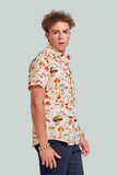 NM Abstract Mushroom Print Shirt