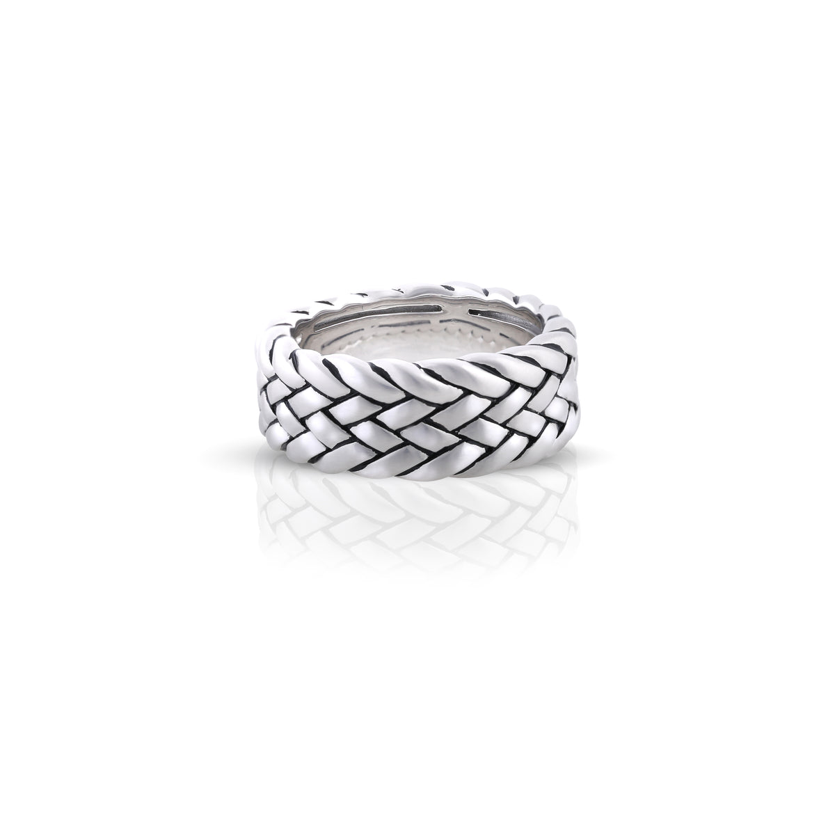 Woven Path Silver Ring