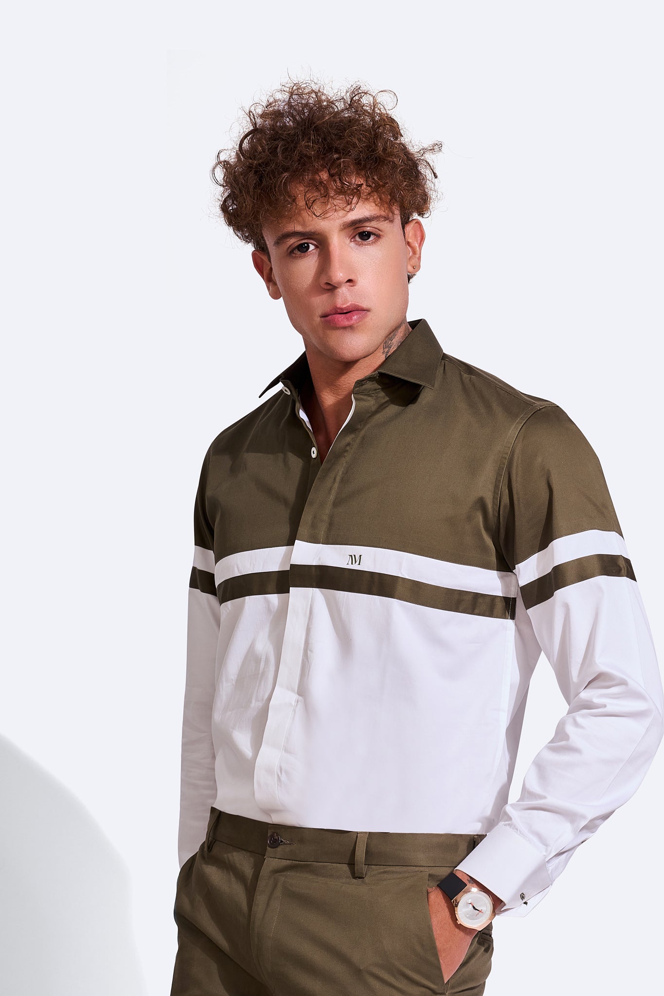 NM Dual Color Semi Formal Shirt