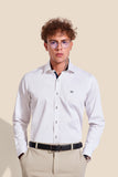 NM Solid White Semi Formal Shirt