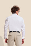 NM Solid White Semi Formal Shirt