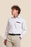 NM Chest Patch Semi Formal Shirt