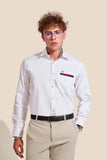 NM Chest Patch Semi Formal Shirt