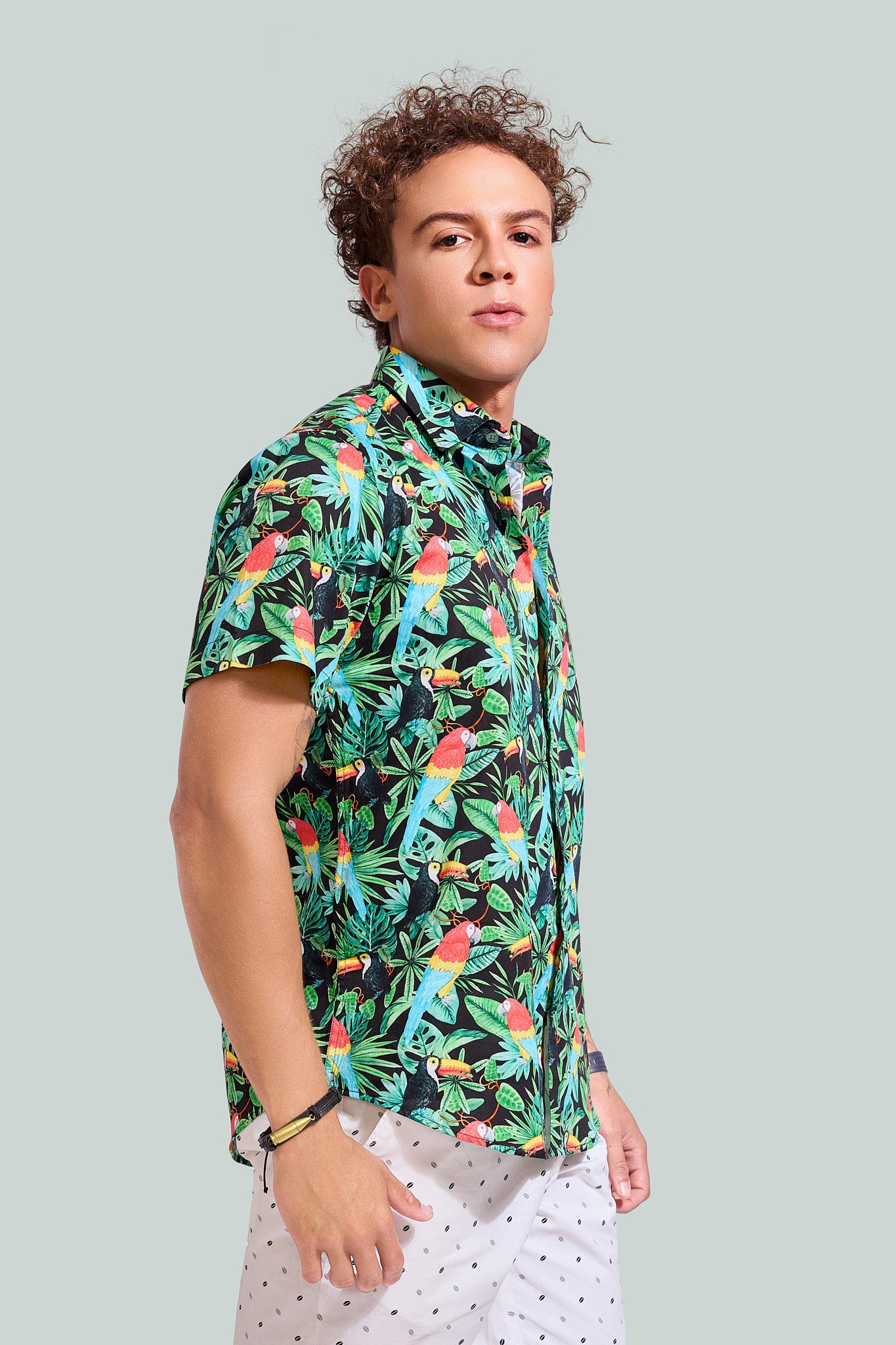 NM Tropical Jungle Print Shirt