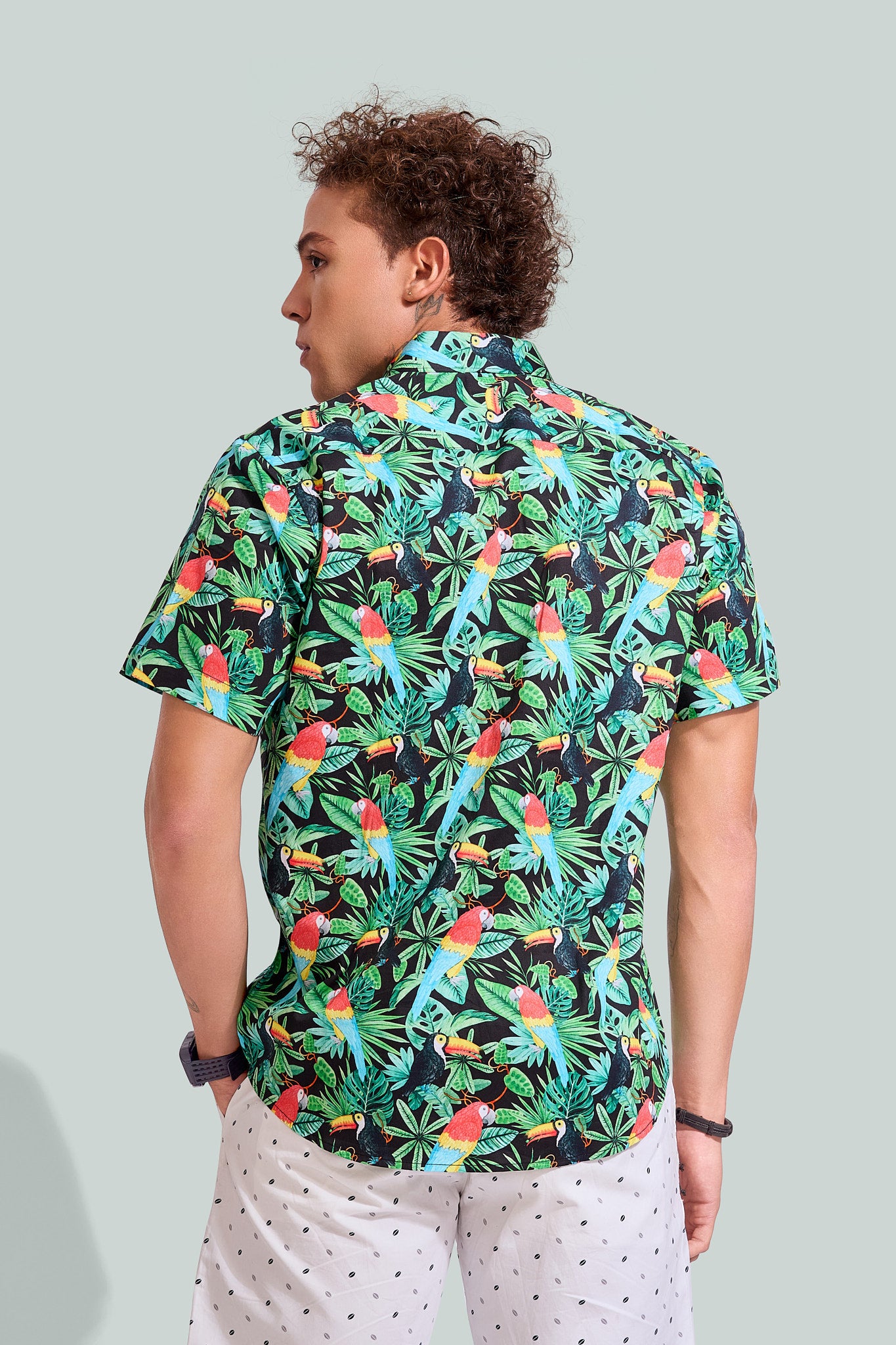 NM Tropical Jungle Print Shirt