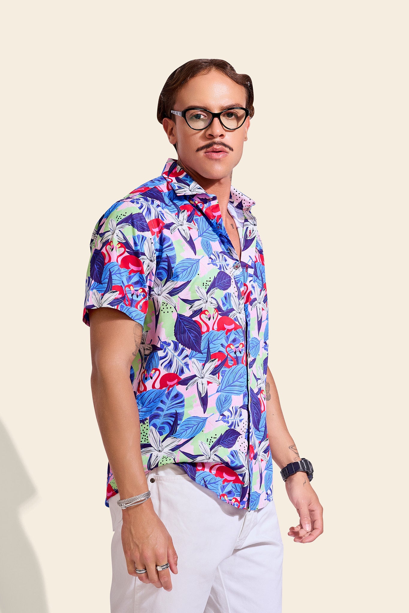 NM Flamingo Print Shirt